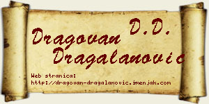 Dragovan Dragalanović vizit kartica